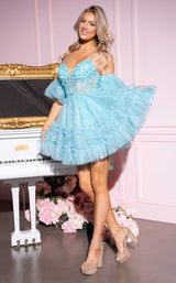 1 of 14 Rachel Allan 40527 Aqua-Blue