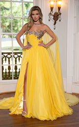 1 of 4 Rachel Allan 50290 Yellow-Multi