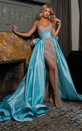 2 of 4 Rachel Allan 50330 Nude/Aqua
