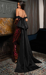 3 of 4 Rachel Allan 50331 Black/Tangerine