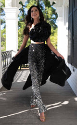 3 of 6 Rachel Allan 50335 Black Ombre