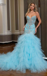 1 of 4 Rachel Allan 50346 Aqua Blue