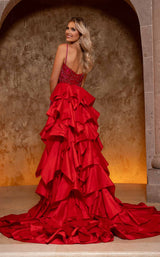 3 of 4 Rachel Allan 50364 Red/Fuchsia