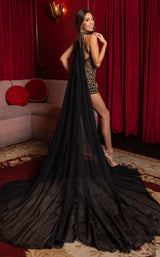4 of 6 Rachel Allan 50367 Black/Gold