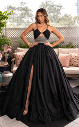 1 of 4 Rachel Allan 50376 Black Multi
