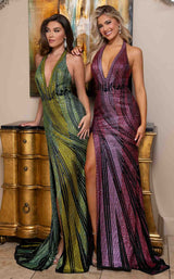 12 of 12 Rachel Allan 70701 Black/Lim&Black/Fuchsia