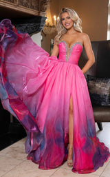 3 of 7 Rachel Allan 70727 Pink Print