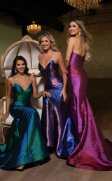 7 of 7 Rachel Allan 70743 Peacock-Shimmer&Lilac-Shimmer&Fuchsia-Shimmer