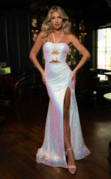 1 of 11 Rachel Allan 70749 White Iridescent