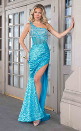 1 of 6 Rachel Allan 70755 Turquoise Multi