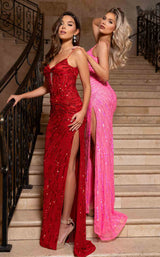 6 of 11 Rachel Allan 70758 Red&Hot-Pink