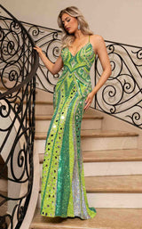 1 of 6 Rachel Allan 70759 Lime Multi