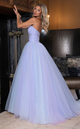 7 of 8 Rachel Allan 70761 Powder Blue/Lilac