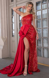 2 of 12 Rachel Allan 70810 Red Iridescent