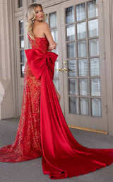 8 of 12 Rachel Allan 70810 Red Iridescent