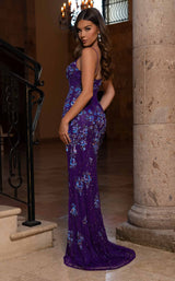 5 of 6 Rachel Allan 70842 Purple Multi