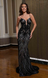 1 of 6 Rachel Allan 70850 Black/Gunmetal
