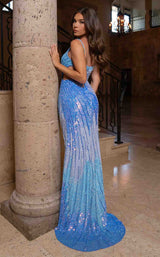 5 of 8 Rachel Allan 70860 Periwinkle Ombre