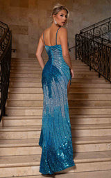 8 of 8 Rachel Allan 70860 Turquoise Ombre