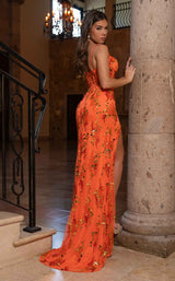 3 of 4 Rachel Allan 70866 Tangerine/Gold