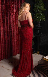 7 of 8 Rachel Allan 70897 Burgundy