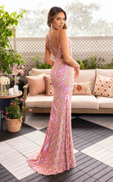8 of 12 Rachel Allan 70901 Nude/Hot Pink