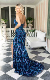 18 of 18 Rachel Allan 70931 Navy Multi
