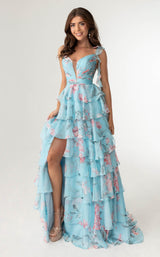 7 of 13 Rachel Allan 70953 Sky Blue Multi