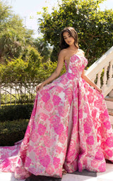 5 of 7 Rachel Allan 70975 Pink Multi