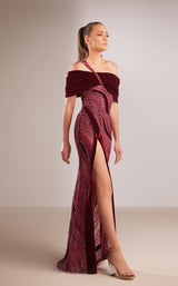 2 of 3 Reverie Couture FW183 Burgundy