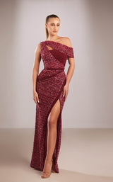 1 of 3 Reverie Couture FW185 Burgundy