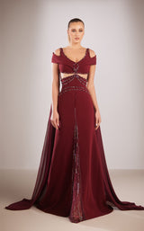 1 of 3 Reverie Couture FW186 Burgundy