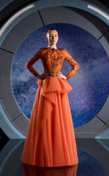 1 of 2 Reverie Couture FW24130 Orange