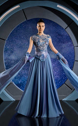 1 of 3 Reverie Couture FW24137 Blue