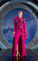 2 of 3 Reverie Couture FW24142 Fuchsia