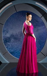 3 of 3 Reverie Couture FW24145 Fuchsia