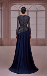 3 of 3 Reverie Couture FW266 Navy/Gold