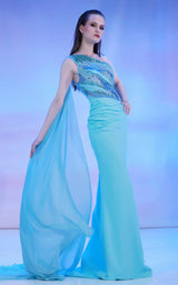 2 of 3 Reverie Couture SS162 Aqua