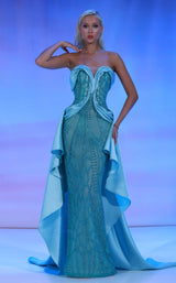 1 of 4 Reverie Couture SS163 Aqua