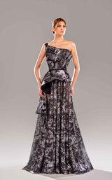 1 of 2 Reverie Couture SS24109 Black/Silver