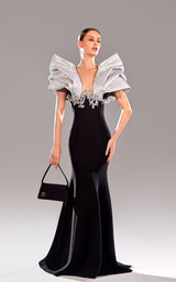 1 of 2 Reverie Couture SS24110 Black/Silver