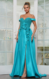 2 of 4 Rina Di Montella RD3229 Teal-Green