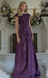 4 of 5 Rina Di Montella RD3327 Light Aubergine