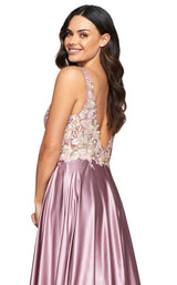 5 of 5 Faviana S10442 Deep Mauve