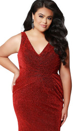 5 of 6 Sydneys Closet SC7263 Red-Shimmer