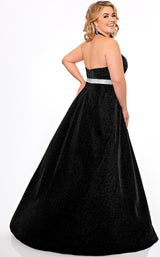 5 of 10 Sydneys Closet SC7289 Black-Shimmer