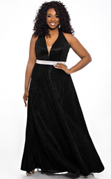 1 of 10 Sydneys Closet SC7289 Black-Shimmer
