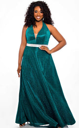 2 of 10 Sydneys Closet SC7289 Green-Shimmer