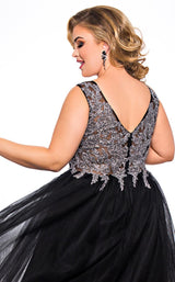 4 of 4 Sydneys Closet SC7298 Black/Silver