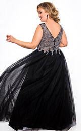 2 of 4 Sydneys Closet SC7298 Black/Silver
